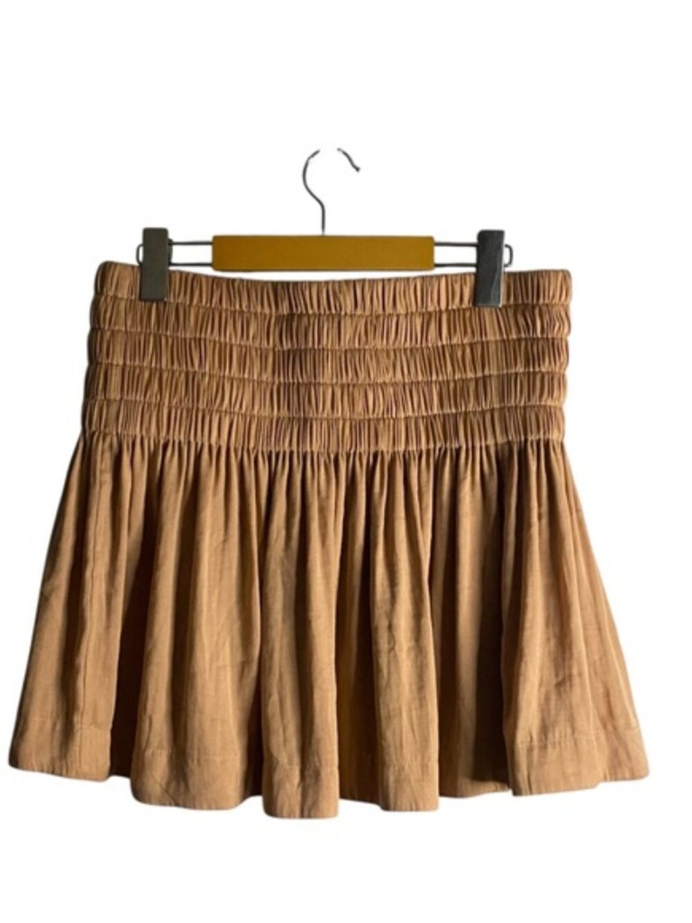 Wilfred Women's Champagne Mini High Waist Pleated Skirt - Picture 5 of 5